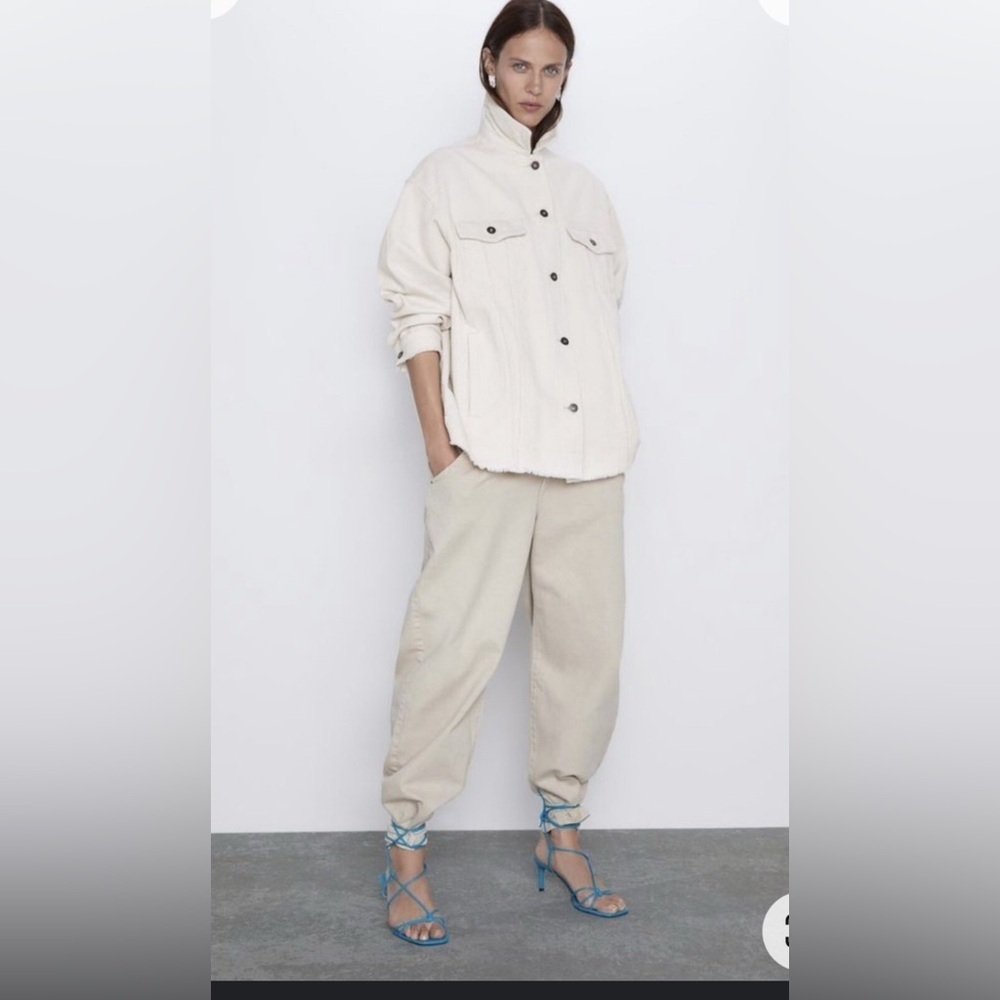 Zara Oversized Corduroy Shacket Jacket Size Xs. R… - image 2